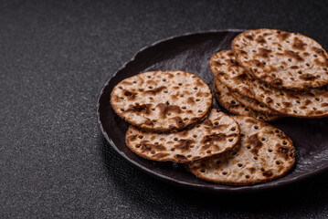 Matzah wheat bread for the Jewish holiday of passover. Kosher matzo bread