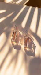 Elegant earrings, lovely shadows