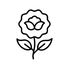 peony flower vector image on transparent background for web and graphic design