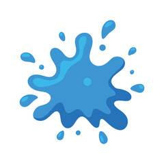 Abstract blue water splash illustration vector background design for creative projects