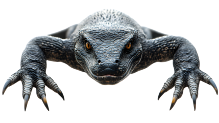 A reptilian creature with sharp claws and textured skin ideal for fantasy nature and wildlif