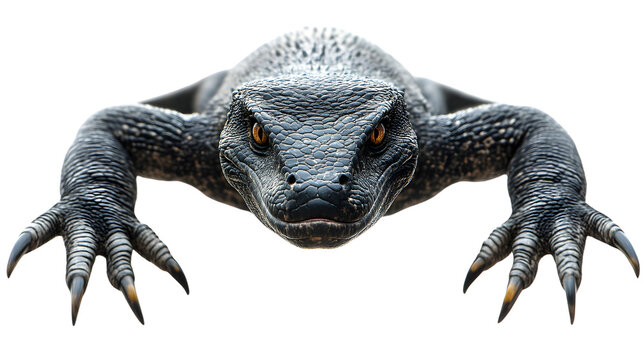 A reptilian creature with sharp claws and textured skin ideal for fantasy nature and wildlif