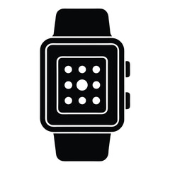 Smartwatch Icon Modern Technology Timepiece Design