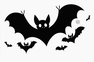 Bat silhouette design