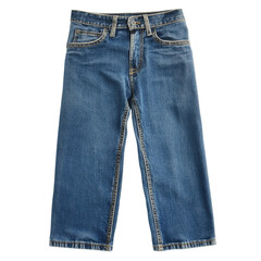 Classic blue jeans on a clean transparent background show off their versatile design, blue jeans isolated on transparent
