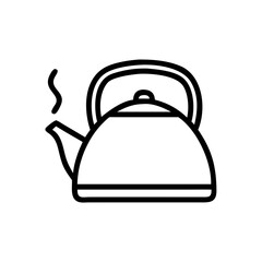 tea kettle design on transparent background for web and graphic design