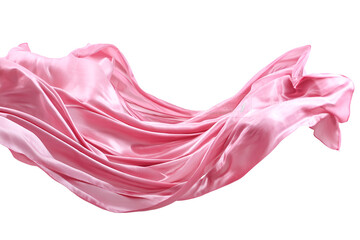 Pink silk fabric flowing gracefully elegance and beauty in motion