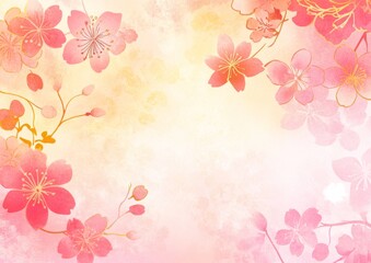 Obraz premium Delicate Cherry Blossom Background