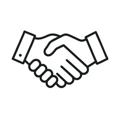 Hands Shaking Symbolizing Partnership and Trust  