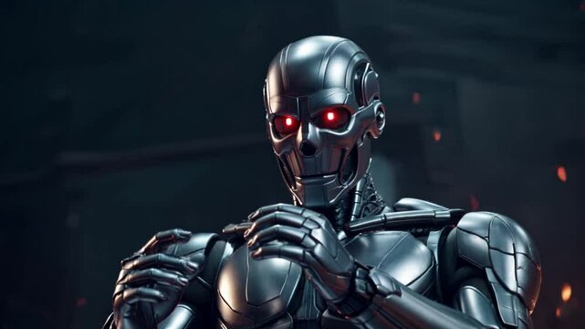 Robot observing his surroundings