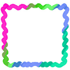 decorative abstract frame border container, transparent background