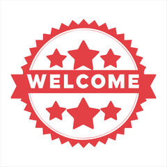 Welcome Badge Label Design,Welcome Emblem with Stars,Green Welcome Stamp Icon,Welcome Logo in Badge Style,Welcome Sign with Star Symbols,Retro Welcome Badge Vector,Welcome Seal with Circular Design