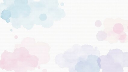 watercolor background in blue pink and purple colors, soft pastel color splash and blotches with fringe bleed painting in abstract clouds shapes with paper texture


