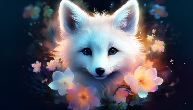 Niedlicher Schneefuchs