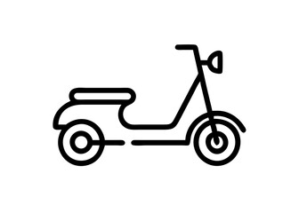 scooter urban transport vector on transparent background for web and graphic design