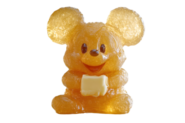 Cartoon Character Figurine Made of Honey or Amber