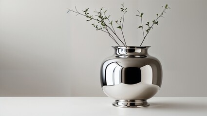 Modern Red Coiled Vase with Vibrant Red Flower - Elegant Home Decor