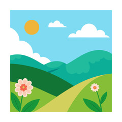 Fototapeta premium Lily of the Valley Background Vector Elegant Floral Design on White