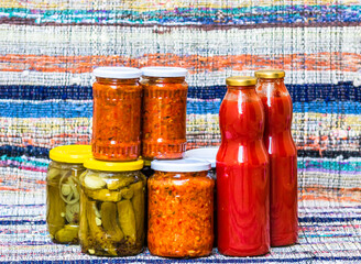 Canned veggies in vinegar