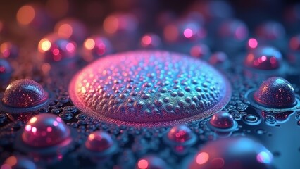 Microscopic images of technological sense