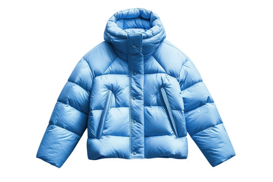 Light blue puffer jacket stylish winter warmth cozy and chic outerwear for cool weather soft fabric