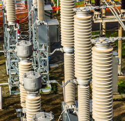 Power Transformer in High Voltage Electrical Outdoor Substation