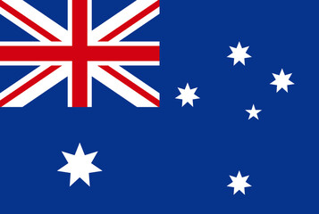 Flag of Australia. Australia National Flag. Vector Illustration.