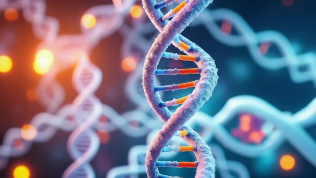 Visual representation of cellular system showing live DNA replication process in a clear, educational format.