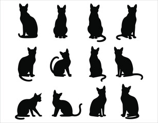 Ocicat Cat Graphic Bundle &ndash; Minimalist Vector Cats