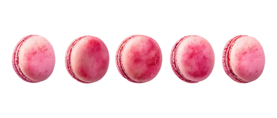 Pack of Macarons Against Transparent Background for Dessert Branding, Bakery Design, or Elegant Culinary Projects