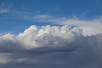 Blue sky and white clouds, cloudscape
