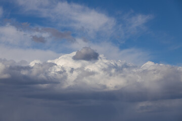 Blue sky and white clouds, cloudscape