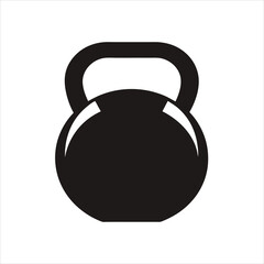 Simple Kettlebell Vector Illustration Isolated