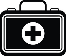 vector first aid kit icon on white background