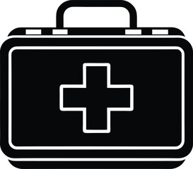 Obraz premium vector first aid kit icon on white background