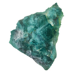 green crystal of mineral