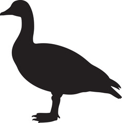 Canada Goose Silhouette Vector Illustration