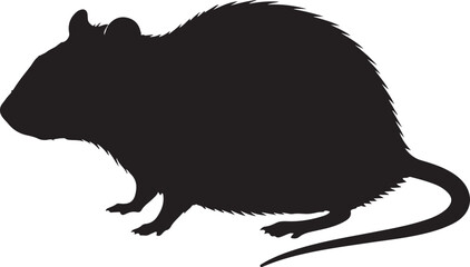 Dassie Rat Silhouette Vector Illustration