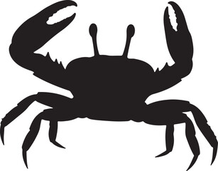 Fiddler Crab Silhouette Vector Illustration