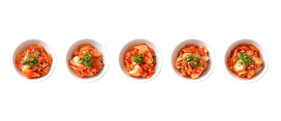 Fototapeta premium Pack of Kimchi Against Transparent Background for Korean Cuisine Design, Fermented Food Promotion, or Cultural Culinary Projects