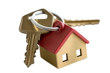 Home keys miniature house New home ownership real estate keys to success property purchase dream