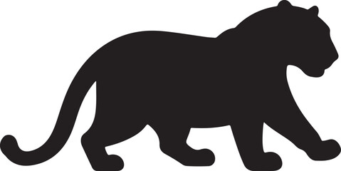 Queensland Tiger Silhouette Vector Illustration