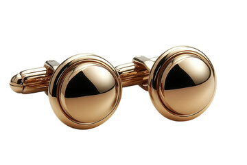 Elegant rose gold cufflinks polished dome design refined men s accessory luxury detail
