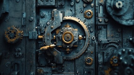 Intricate steampunk mechanism
