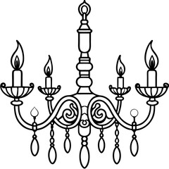 vector illustration of a candle