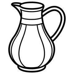 vector illustration of jug