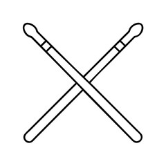 drumsticks icon, drumsticks vector illustration-simple illustration of drumsticks, perfect for drumsticks logos and icons