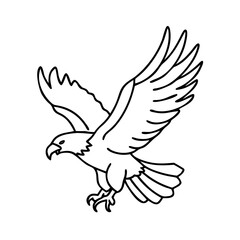 eagle in flight icon, eagle in flight vector illustration-simple illustration of eagle in flight, perfect for eagle in flight logos and icons