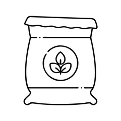 fertilizer bag icon, fertilizer bag vector illustration-simple illustration of fertilizer bag, perfect for fertilizer bag logos and icons