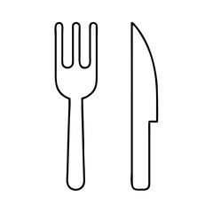 fork and knife icon, fork and knife vector illustration-simple illustration of fork and knife, perfect for fork and knife logos and icons